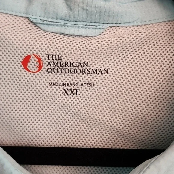 NWT American Outdoorsman Blue Short Sleeve Men's Shirt - Picture 2 of 14